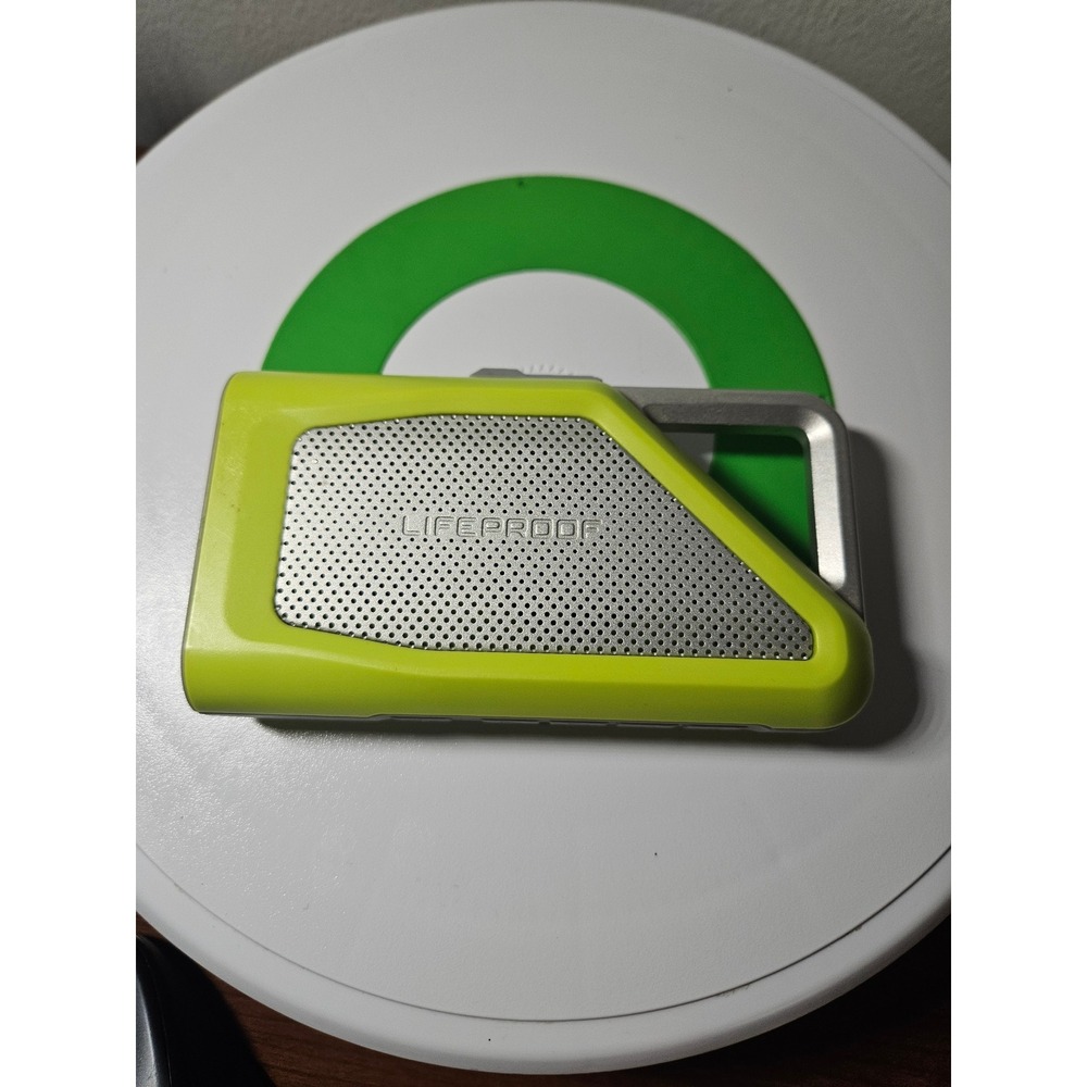 Lifeproof Aquaphonics AQ9 Bluetooth Speaker Neon Green Waterproof Rugged AQ-9